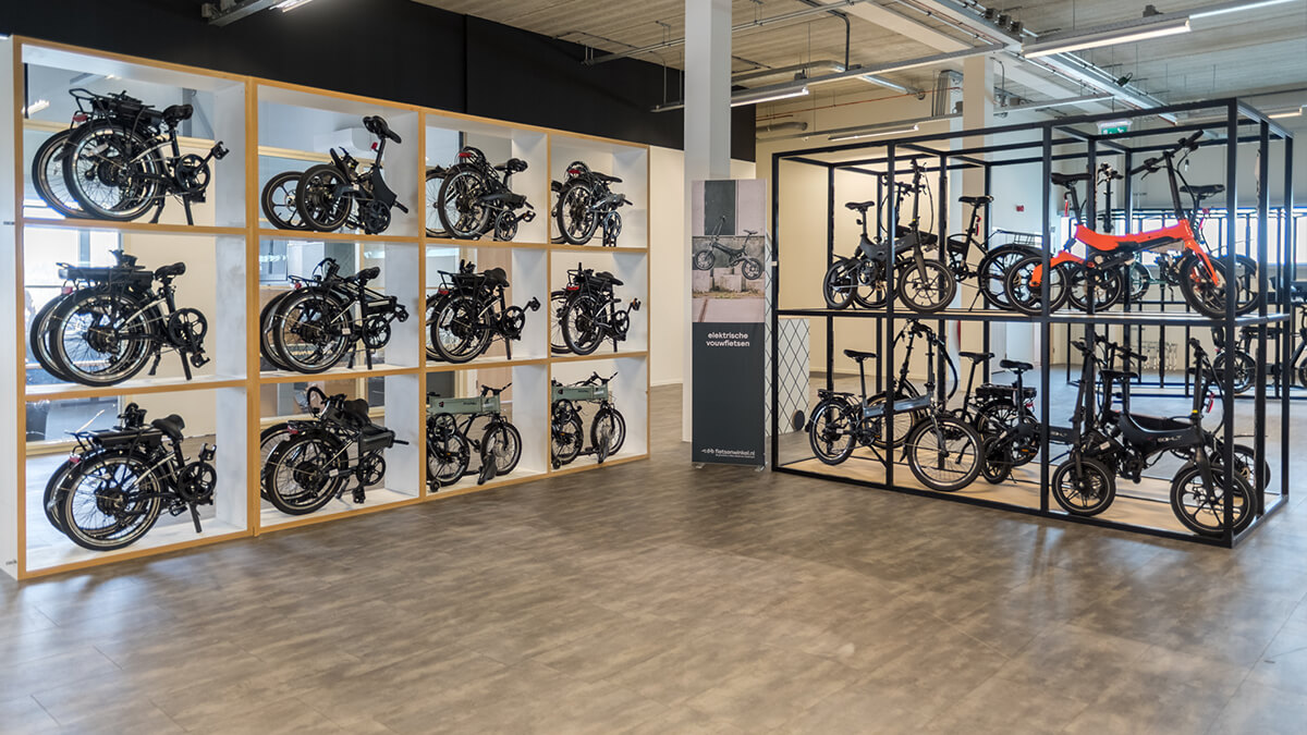 Elektrische vouwfietsen in E-bike Megastore Utrecht